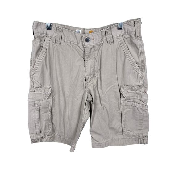 Carhartt Force Men Size 32 Brown Ripstop Relaxed Fit Outdoor Utility Cargo Short - Picture 1 of 12